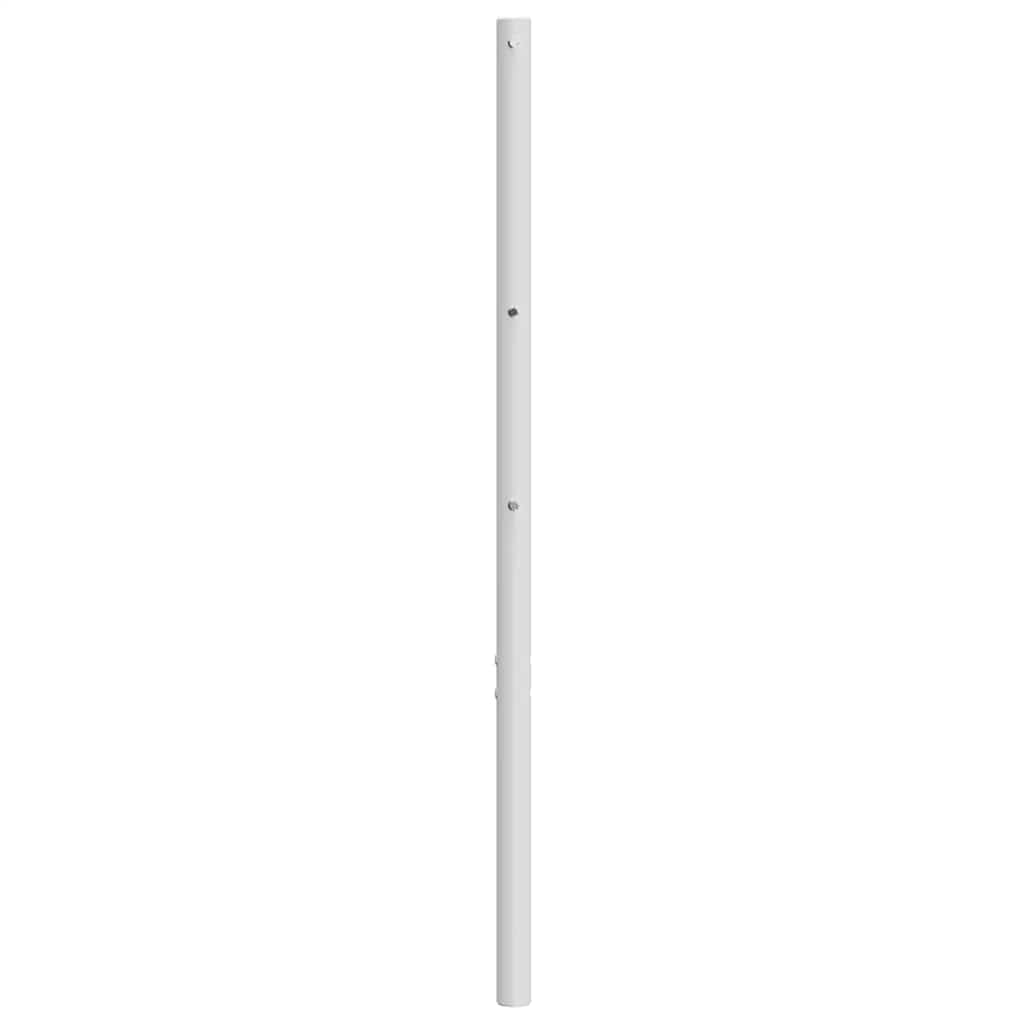 Utskiftbar sengegavl i metall hvit 150 cm