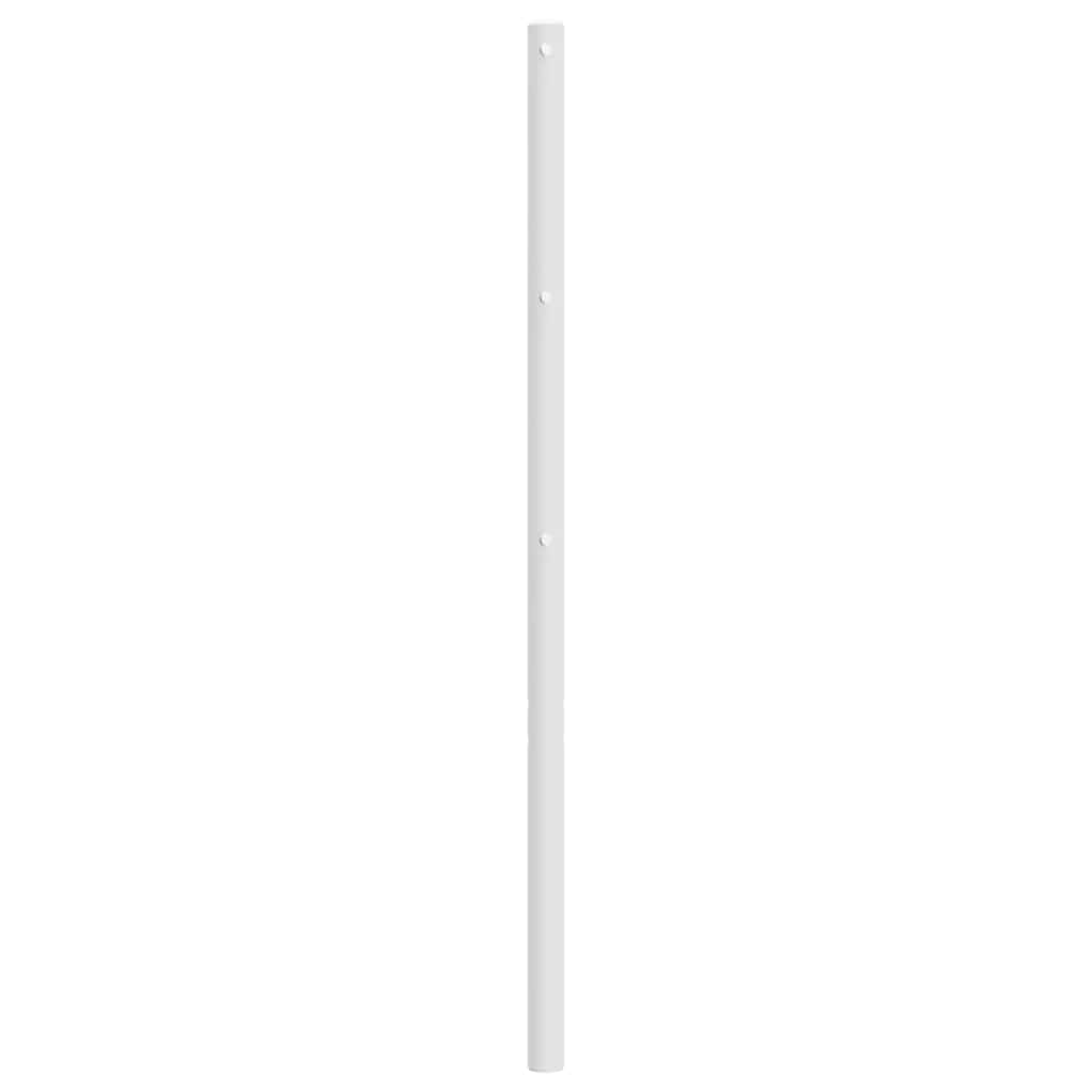 Utskiftbar sengegavl i metall hvit 193 cm