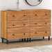 Sideskap 2 stk 60x33x75 cm heltre akasie