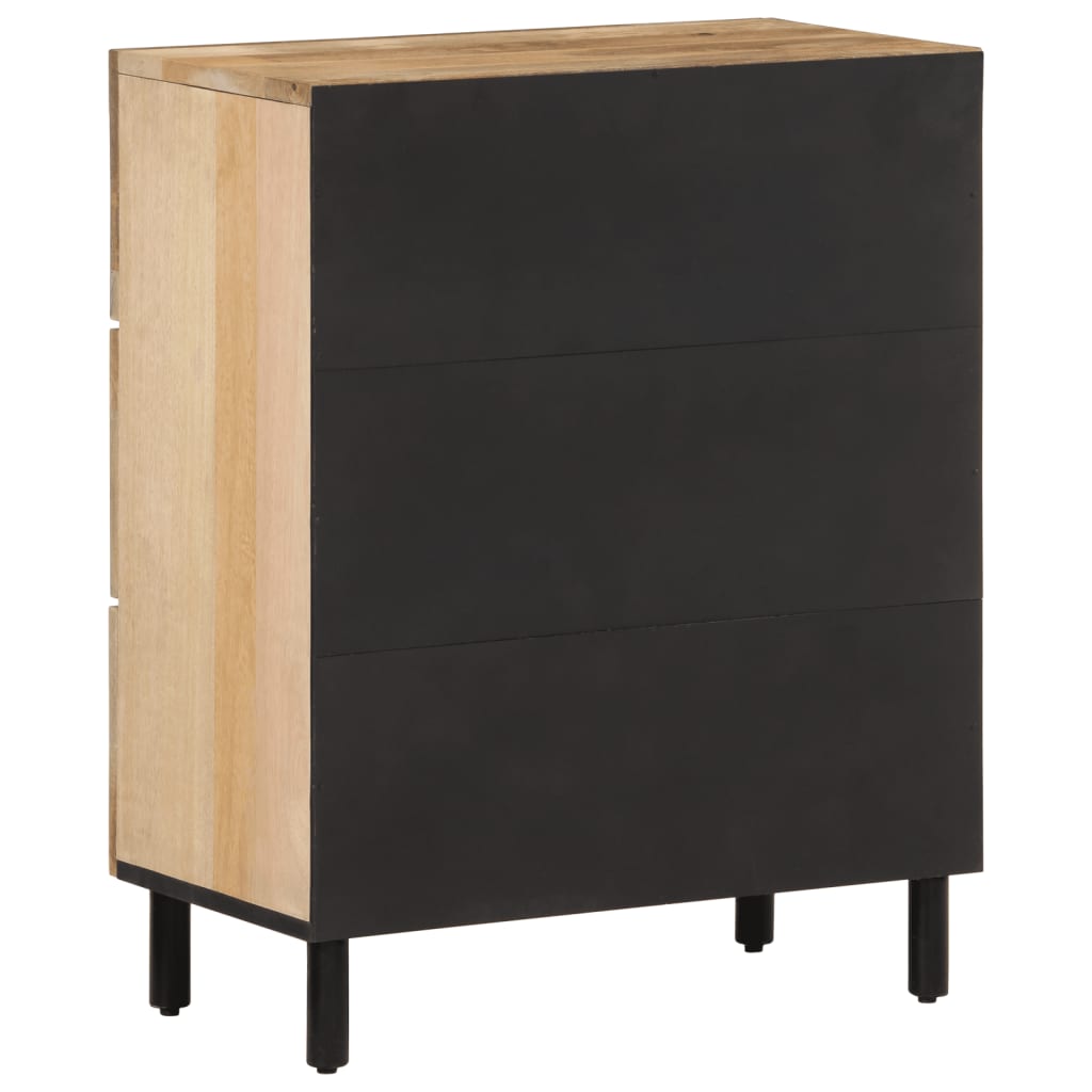 Sideskap 2 stk 60x33x75 cm heltre mango