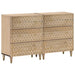 Sideskap 2 stk 60x33x75 cm heltre mango