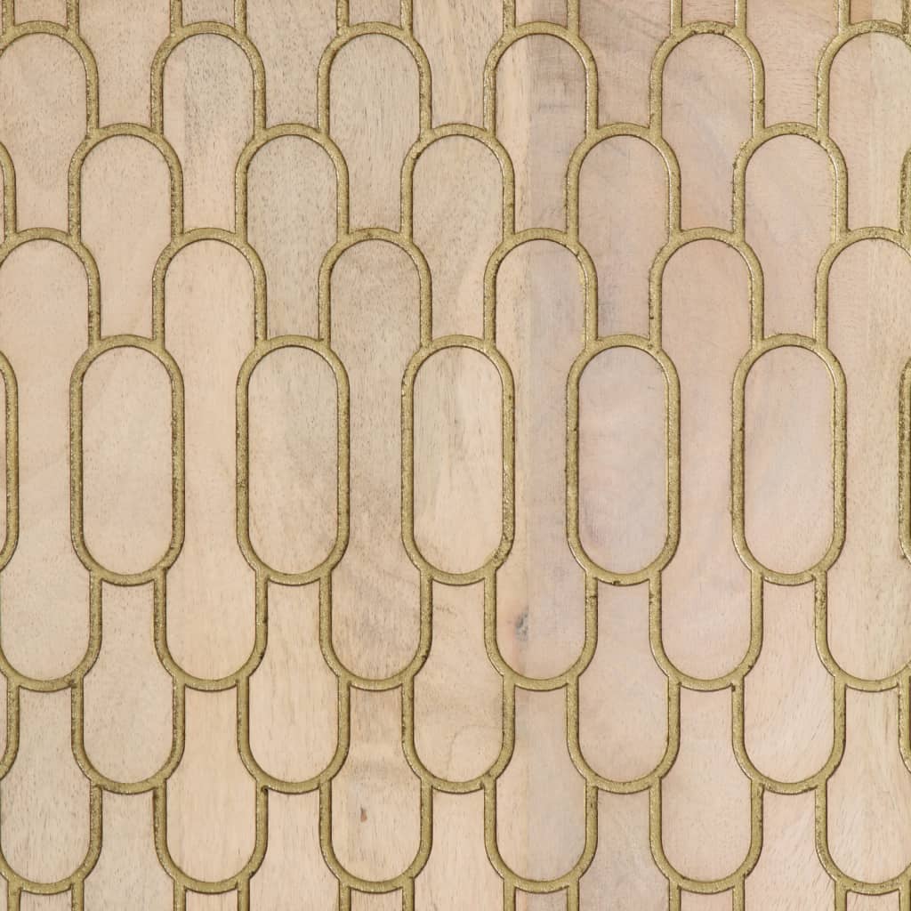Sideskap 3 stk 60x33x75 cm heltre mango