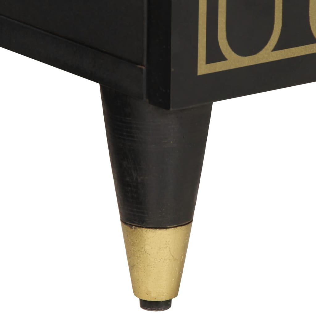 Sideskap 3 stk 60x33x75 cm heltre mango