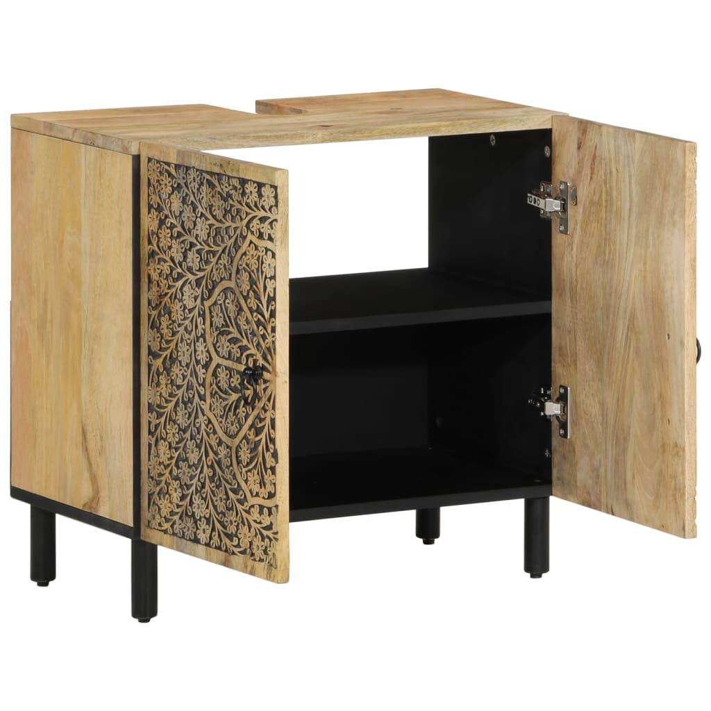 Baderomsskapsett 2 deler heltre mango