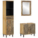 Baderomsskapsett 3 deler heltre mango