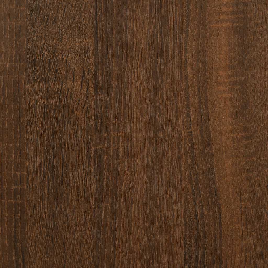 Skrivebord brun eik 149x149x75 cm konstruert tre vidaXL