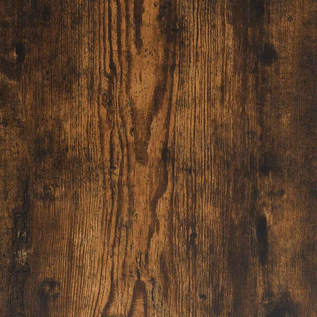 Skrivebord røkt eik 139x139x75 cm konstruert tre vidaXL