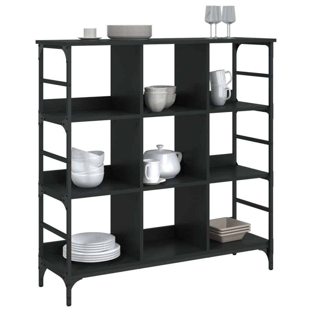 Skjenk svart 102x32x103,5 cm konstruert tre