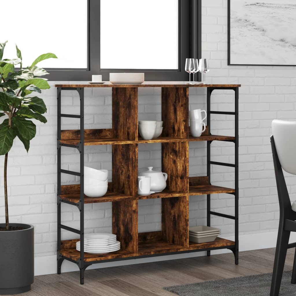 Skjenk røkt eik 102x32x103,5 cm konstruert tre