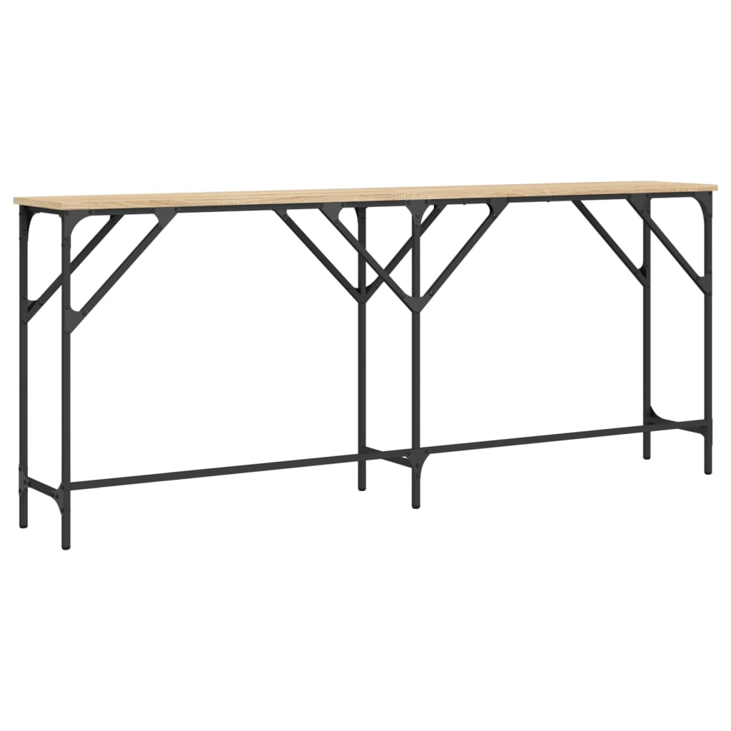 Konsollbord sonoma eik 180x29x75 cm konstruert tre