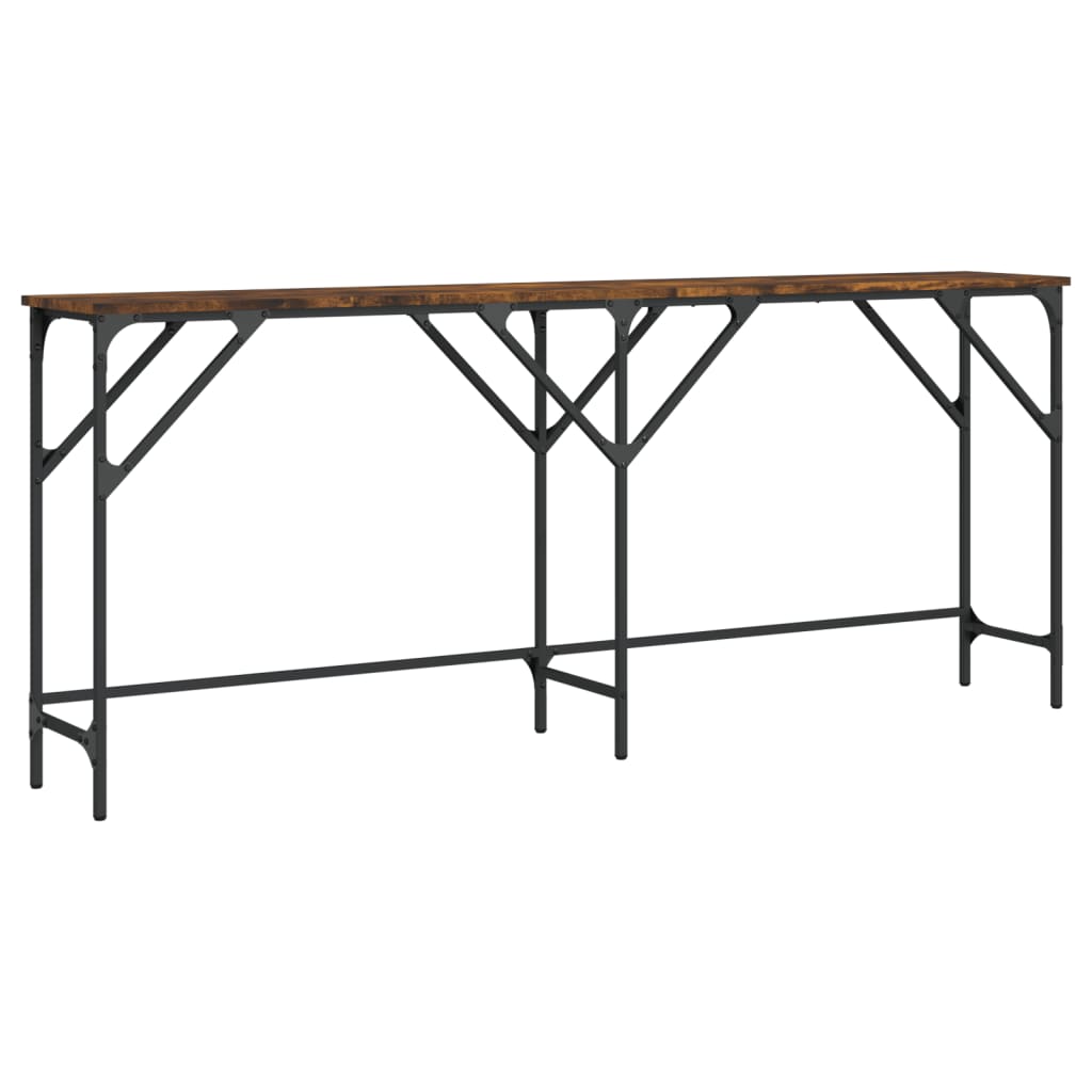 Konsollbord sonoma eik 180x29x75 cm konstruert tre