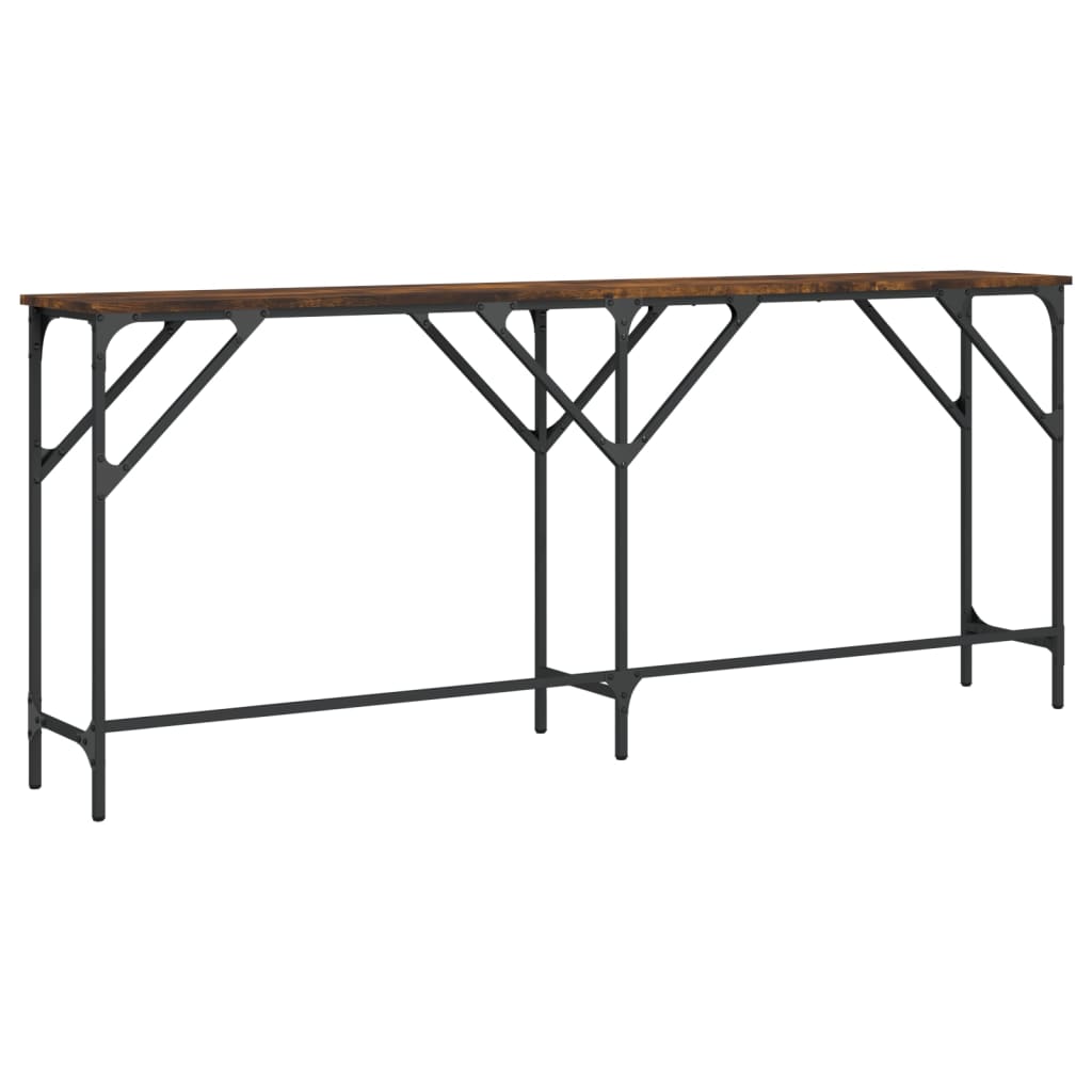 Konsollbord sonoma eik 180x29x75 cm konstruert tre