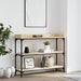 Konsollbord med hyller sonoma eik 100x30x80 cm