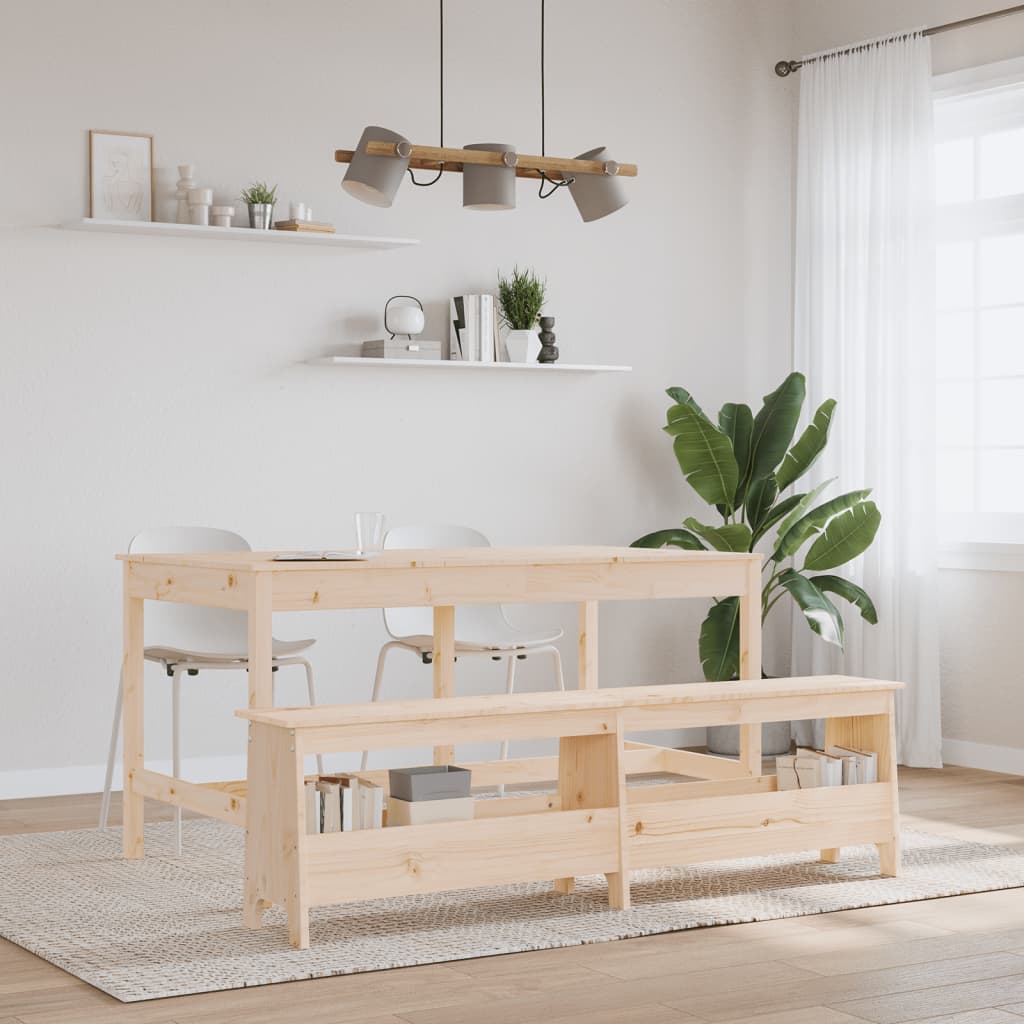 Hallbenk 160x28x45 cm heltre furu