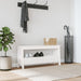 Gangbenk hvit 100x28x45 cm heltre furu