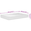 Skummadrass middels myk 140x190 cm