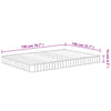 Skummadrass middels myk 140x190 cm