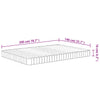 Skummadrass middels myk 140x200 cm
