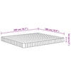Skummadrass middels myk 180x200 cm