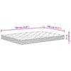 Skummadrass middels myk 140x190 cm