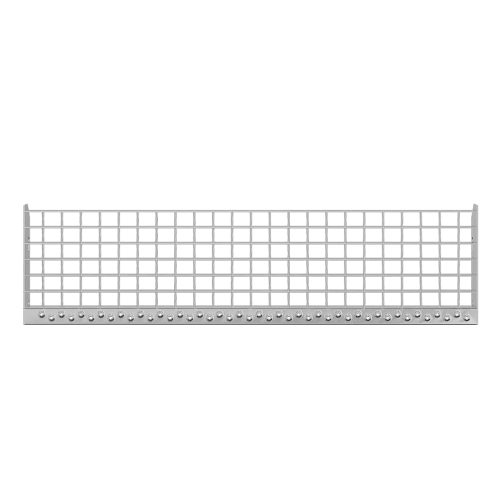 Gittertrinn 90x24x7 cm galvanisert stål