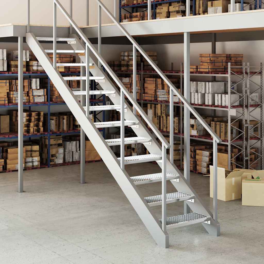 Gittertrinn 60x24x7 cm galvanisert stål