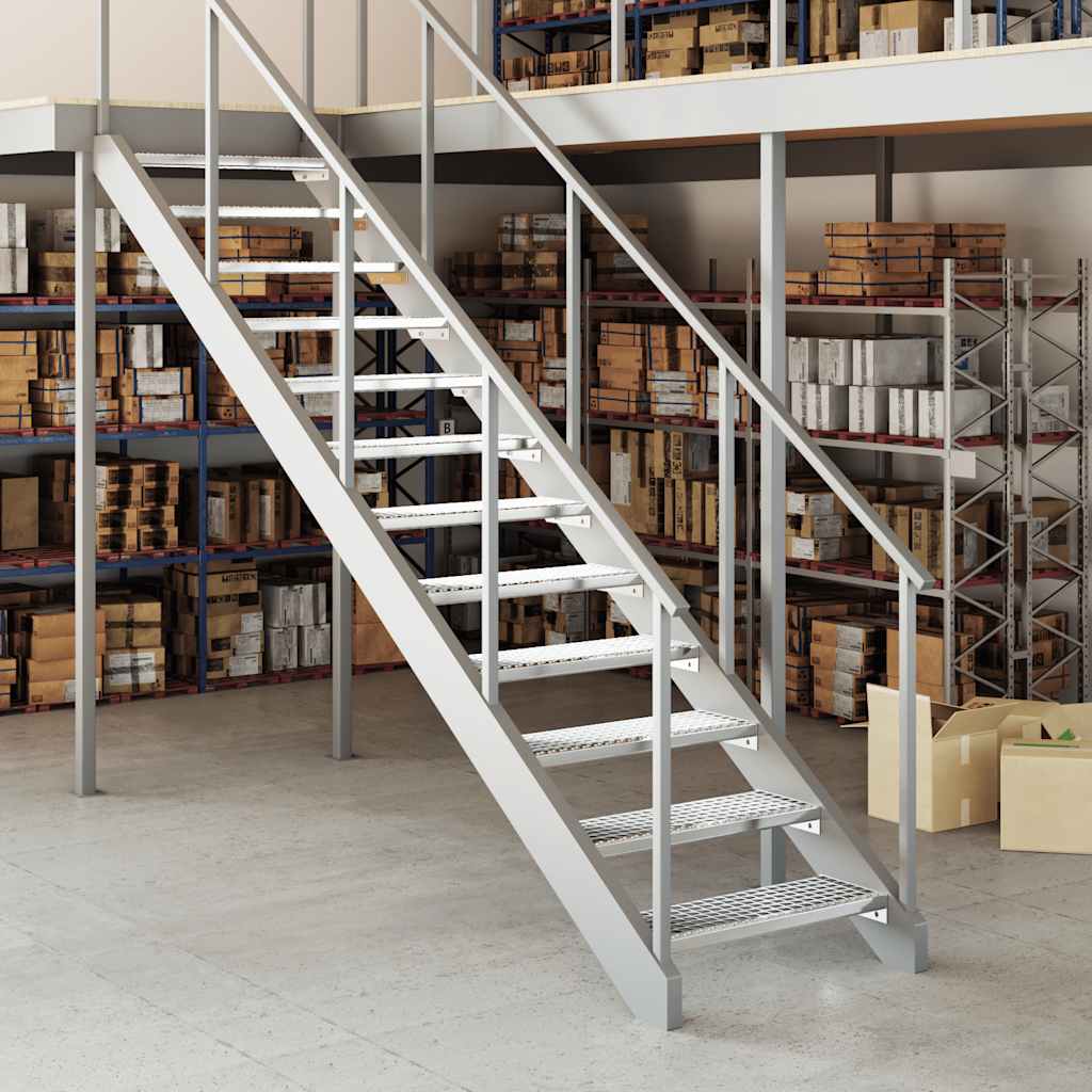 Gittertrinn 70x24x7 cm galvanisert stål