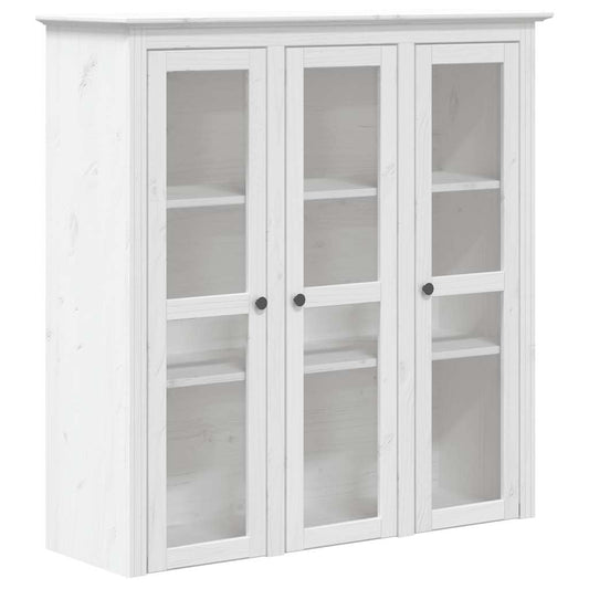 Highboard BODO hvit 115,5x43x200,5 cm heltre furu vidaXL