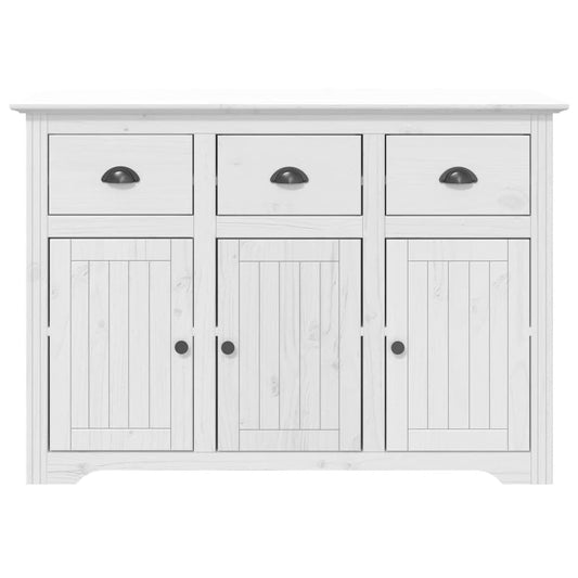 Highboard BODO hvit 115,5x43x200,5 cm heltre furu vidaXL