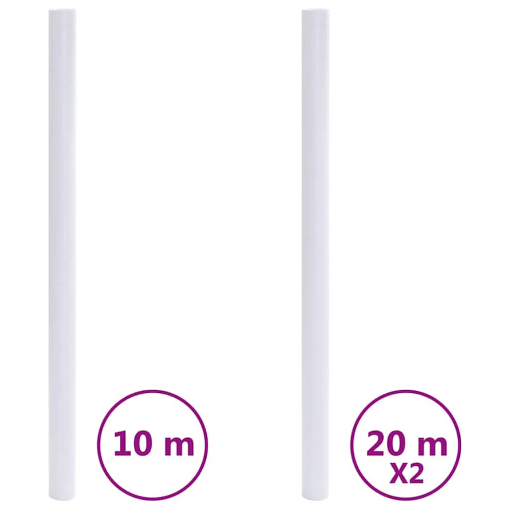Vindusfilm frostet hvit PVC