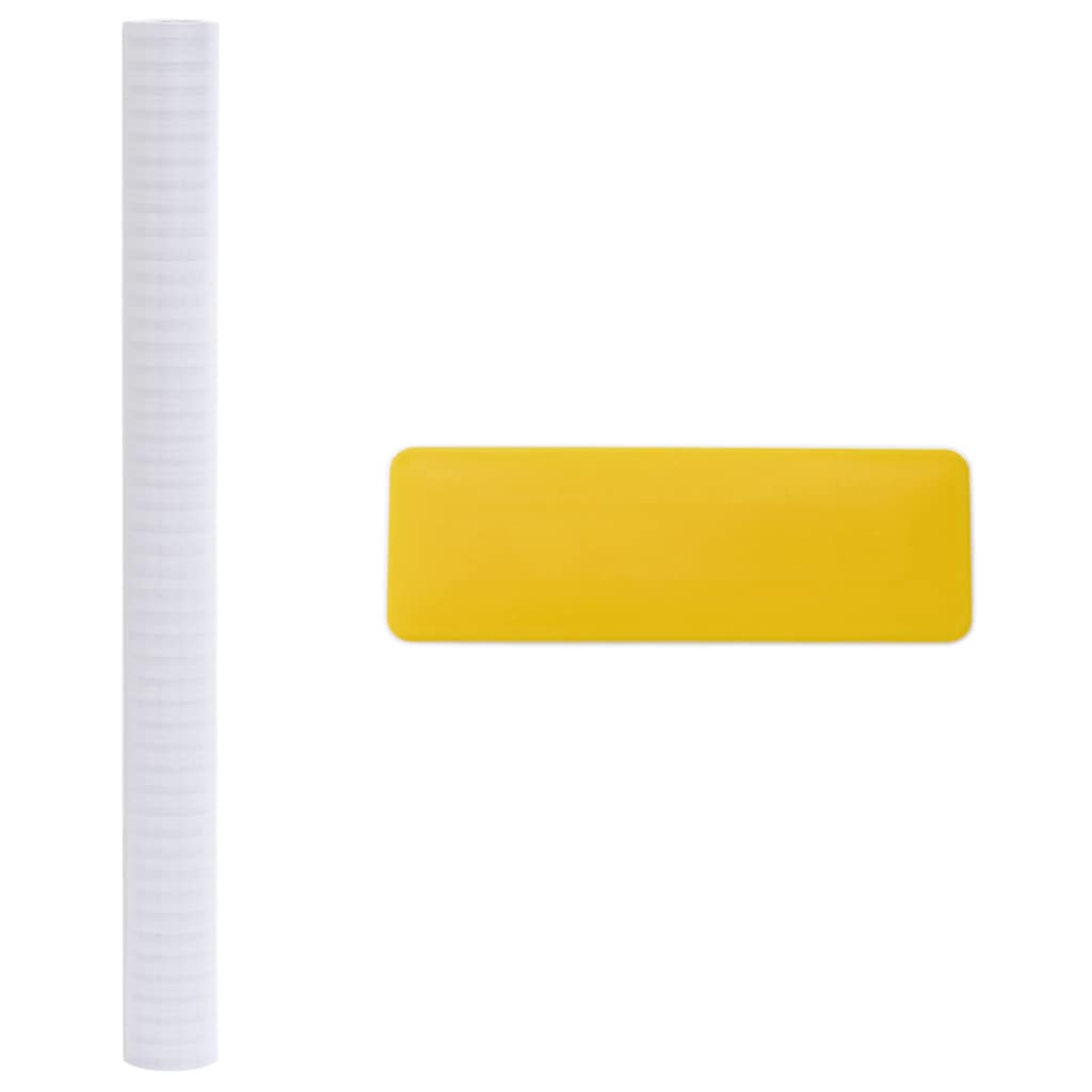 Vindusfilm frostet og stripet mønster PVC