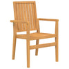 Stablebare hagestoler 6 stk 56,5x57,5x91 cm heltre teak