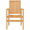 Stablebare hagestoler 6 stk 56,5x57,5x91 cm heltre teak
