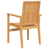 Stablebare hagestoler 6 stk 56,5x57,5x91 cm heltre teak