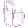 Stablebare hagestoler 6 stk 56,5x57,5x91 cm heltre teak