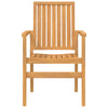 Stablebare hagestoler 8 stk 56,5x57,5x91 cm heltre teak