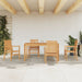 Hagespisegruppe 5 deler heltre teak