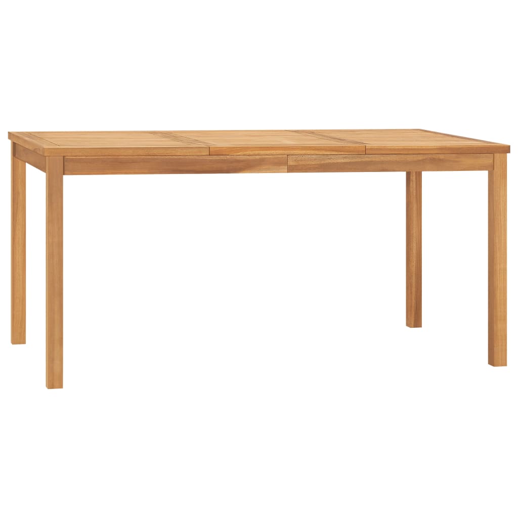 Utendørs spisestue 7 deler heltre teak vidaXL
