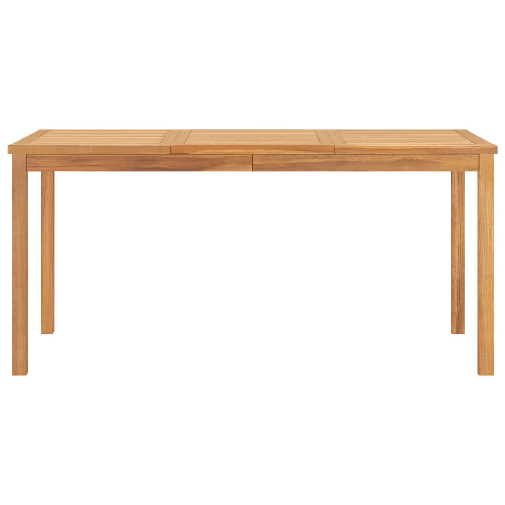 Utendørs spisestue 7 deler heltre teak vidaXL