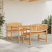 Hagespisegruppe 3 deler heltre teak vidaXL