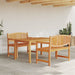 Hagespisegruppe 3 deler heltre teak vidaXL