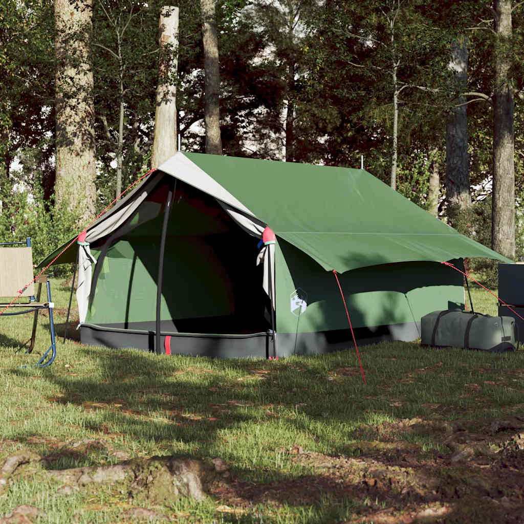 Campingtelt 2 personer grønn vanntett vidaXL