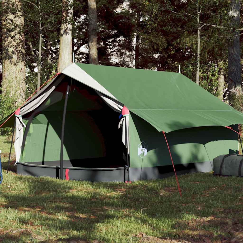 Campingtelt 2 personer grønn vanntett vidaXL