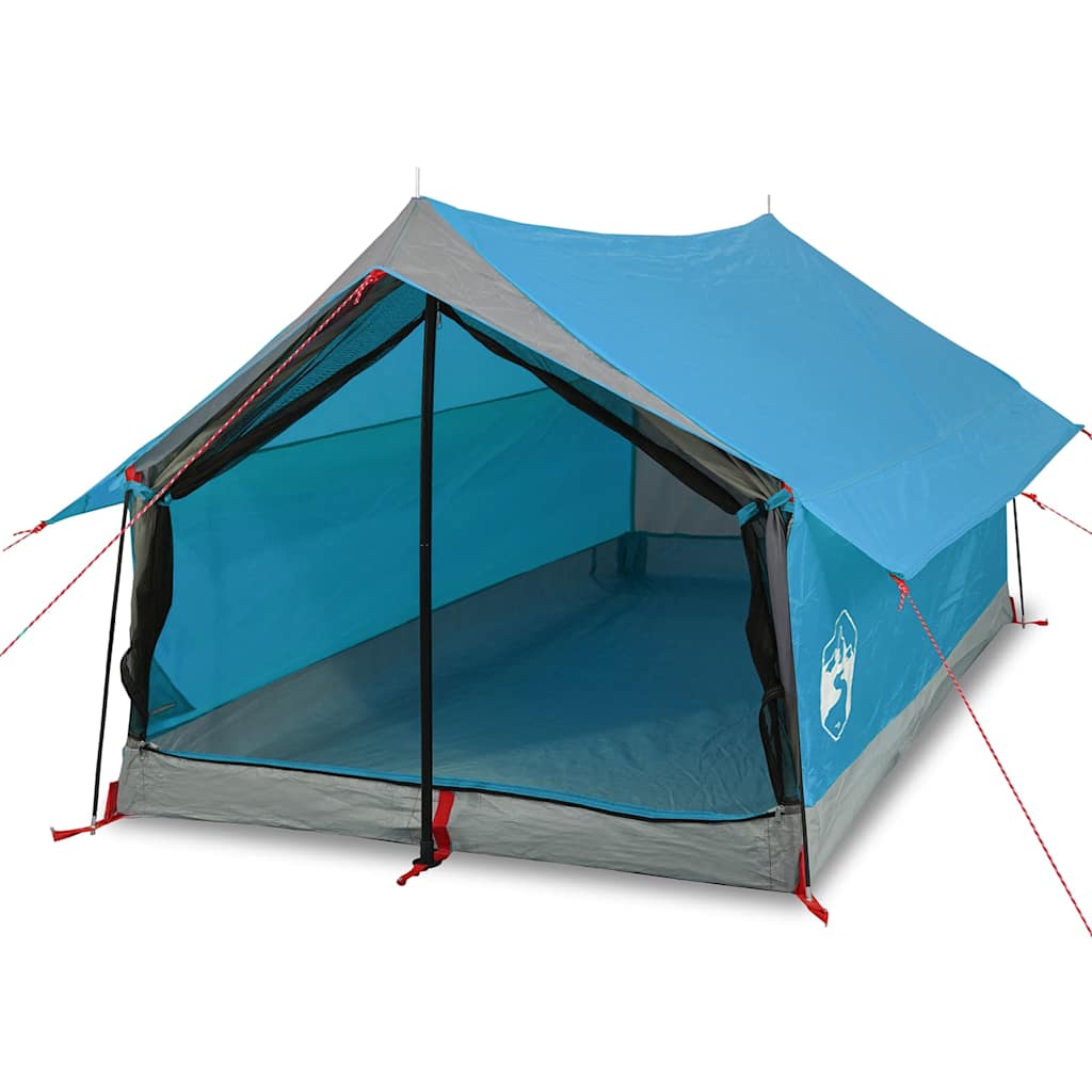 Campingtelt 2 personer blå vanntett vidaXL