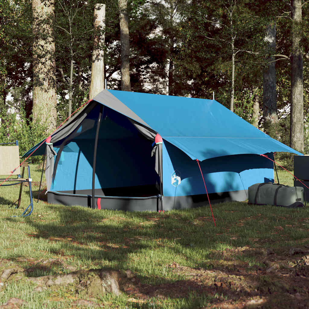 Campingtelt 2 personer blå vanntett vidaXL