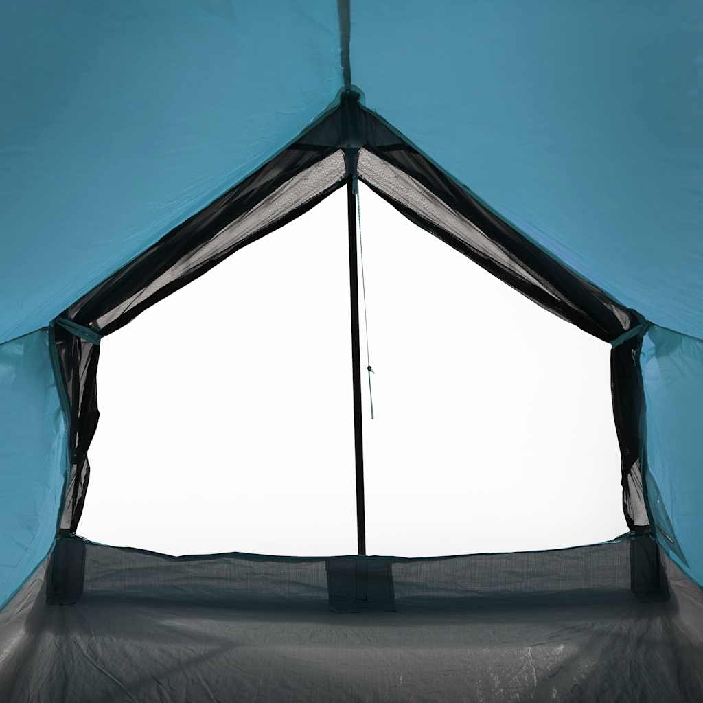Campingtelt 2 personer blå vanntett vidaXL