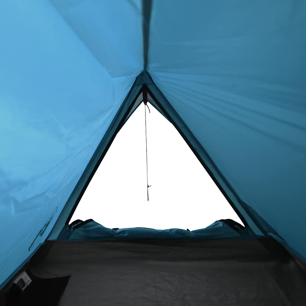 Campingtelt 2 personer blå vanntett vidaXL