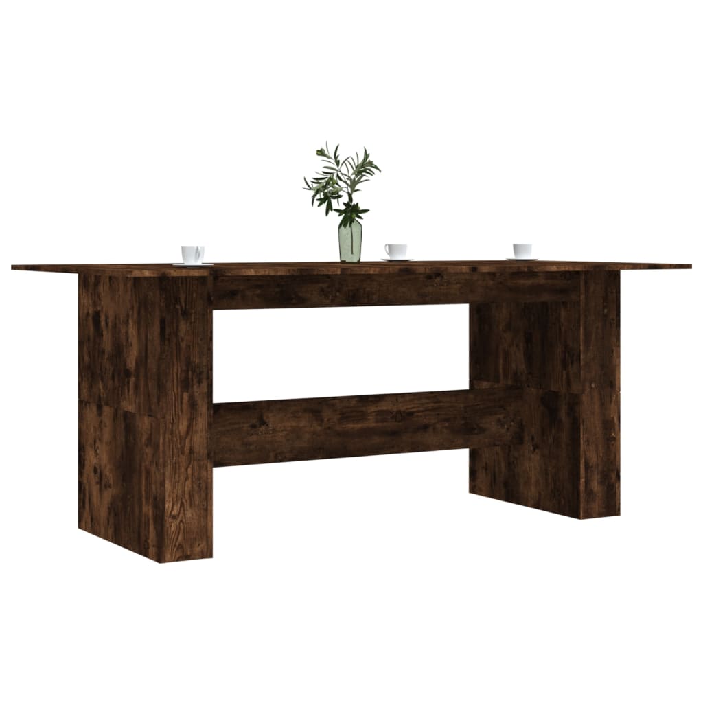 Spisebord røkt eik 180x90x76 cm konstruert tre
