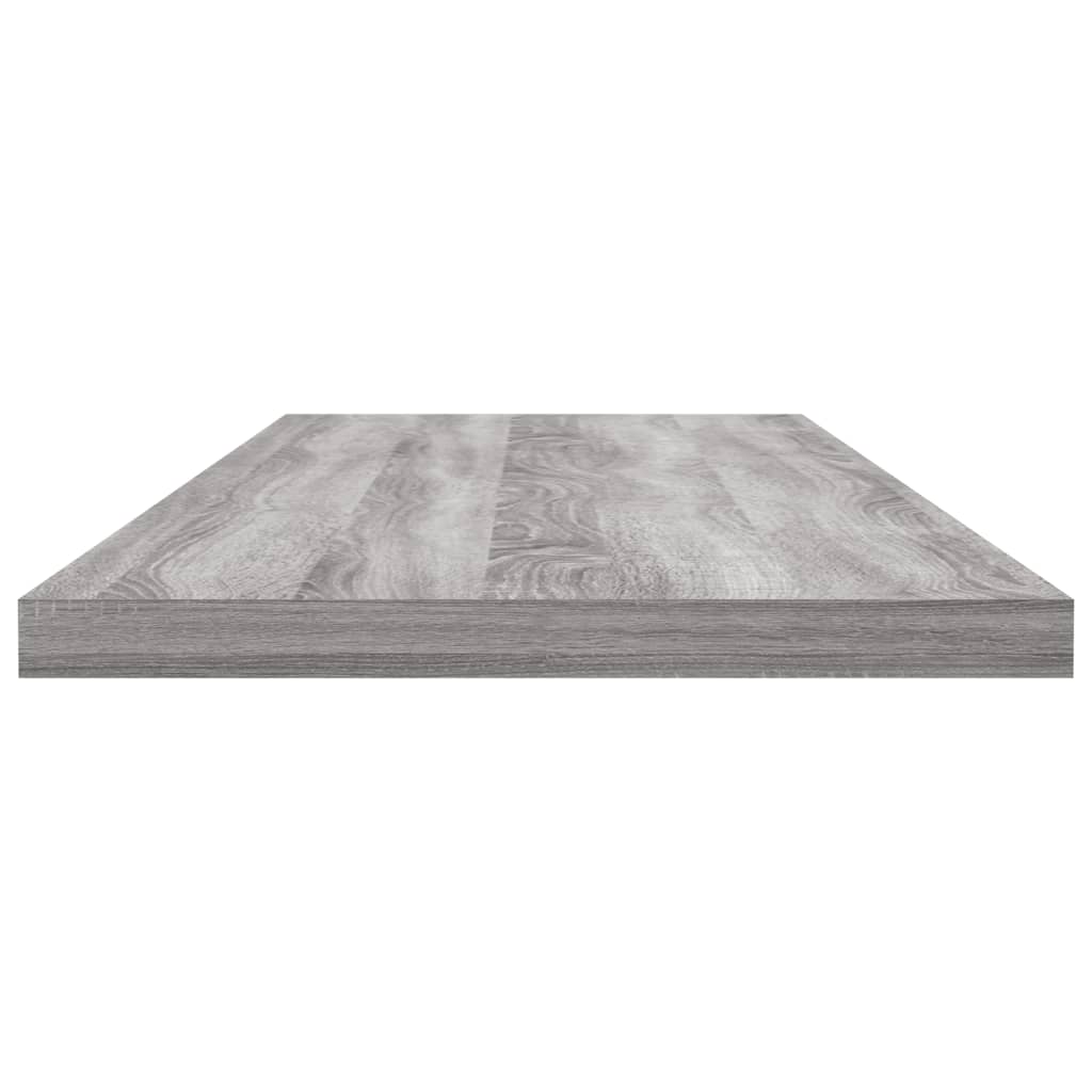 Vegghyller 4 stk grå sonoma 80x20x1,5 cm konstruert tre