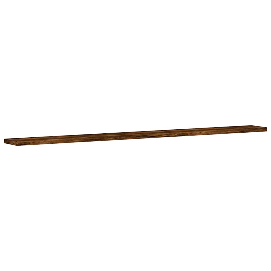 Vegghyller 4 stk røkt eik 100x10x1,5 cm konstruert tre